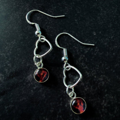 Heart of the Cosmos Sterling Silver Earrings