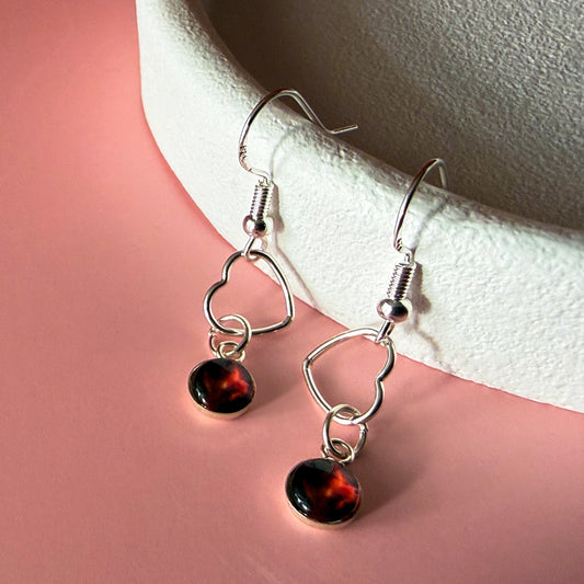 Heart of the Cosmos Sterling Silver Earrings