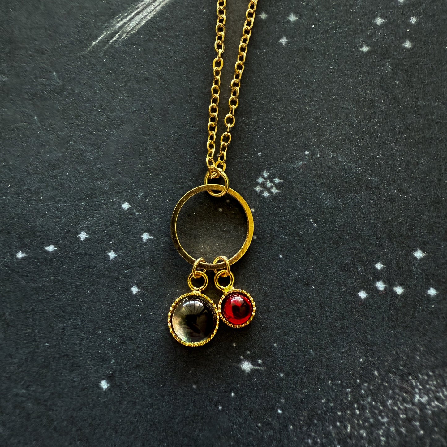 My Moon Birthstone Necklace