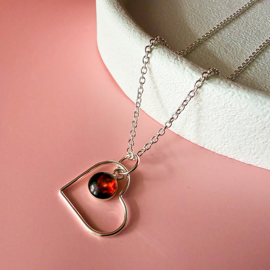 Heart of the Cosmos Sterling Silver Necklace