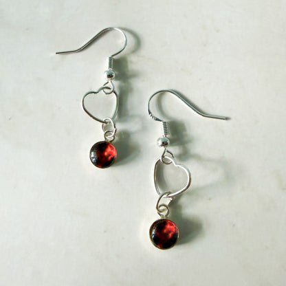 Heart of the Cosmos Sterling Silver Earrings