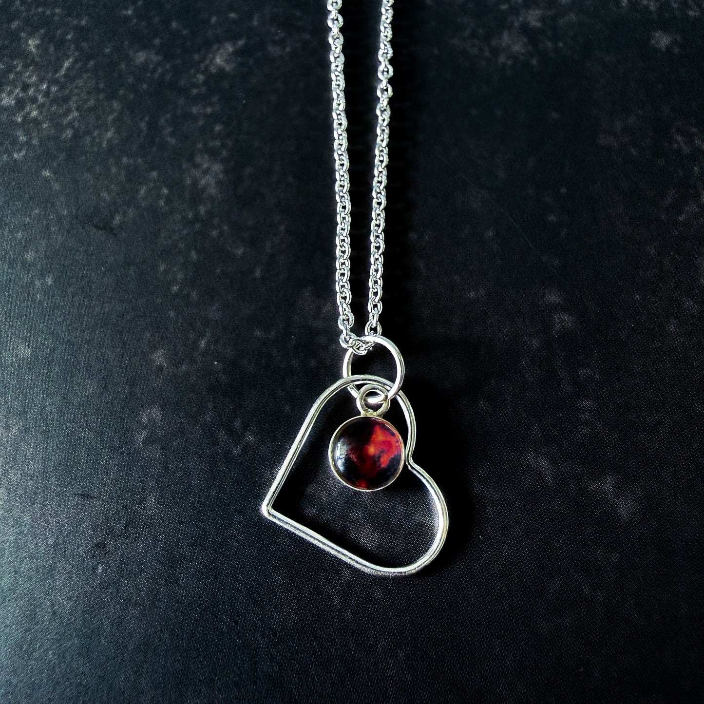Heart of the Cosmos Sterling Silver Necklace