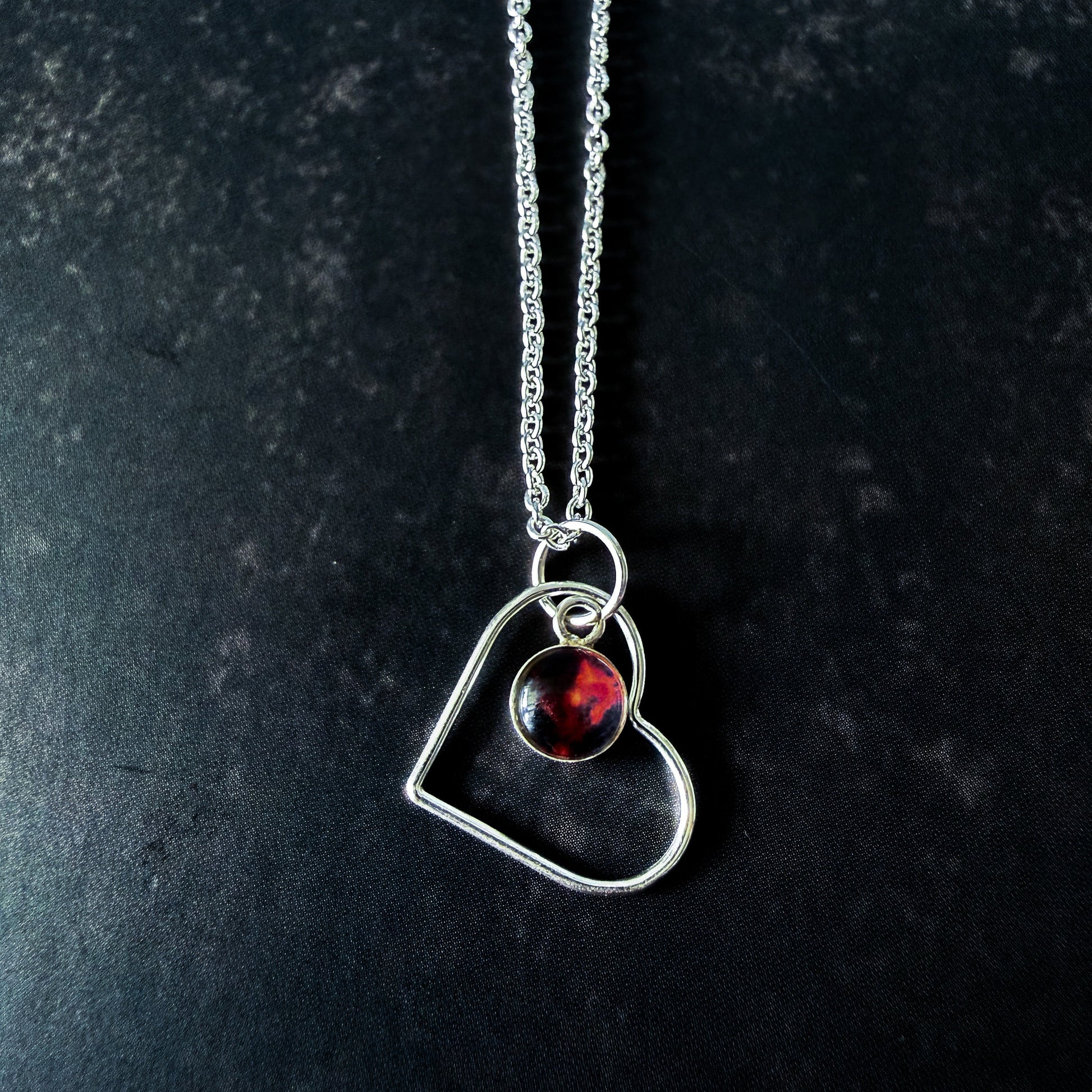 Heart of the Cosmos Sterling Silver Necklace