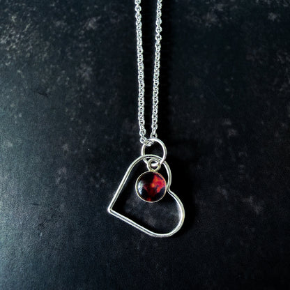Heart of the Cosmos Sterling Silver Necklace
