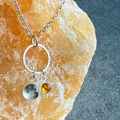 My Moon Birthstone Necklace