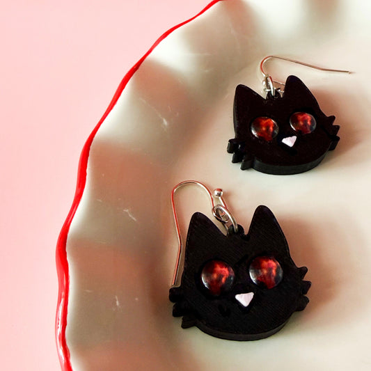 Galaxy Cat Earrings