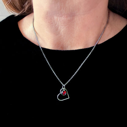 Heart of the Cosmos Sterling Silver Necklace