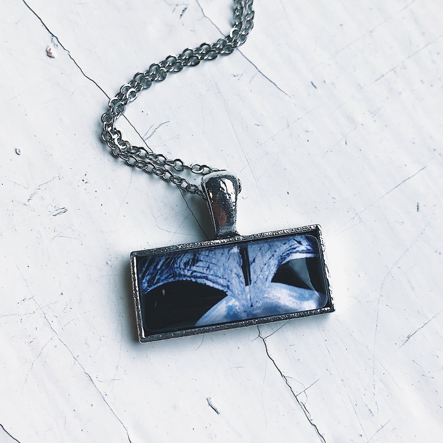 Planetary Society LightSail Rectangle Necklace - Sail Necklace Yugen Handmade   