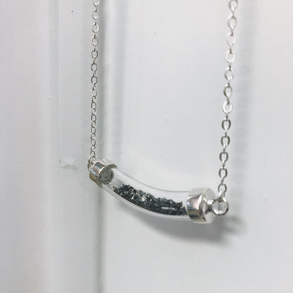 Stardust Vial Specimen Necklace with Meteorite Necklace Yugen Handmade   