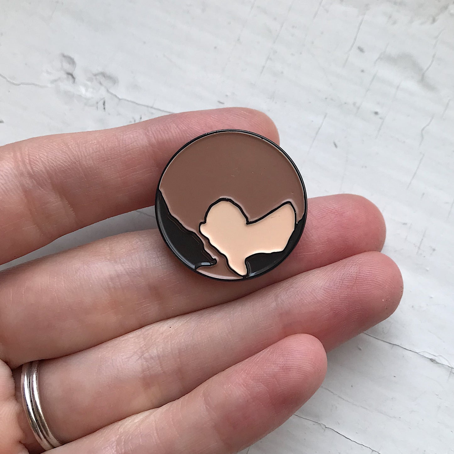 Pluto Enamel Pin Enamel Pin Yugen Handmade   