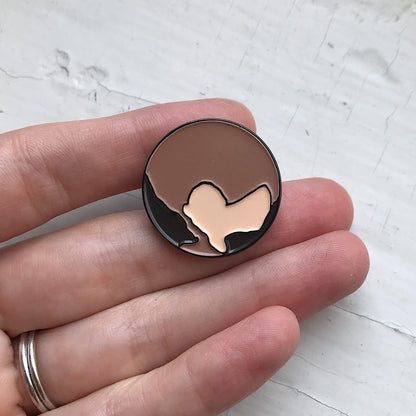 Pluto Enamel Pin Enamel Pin Yugen Handmade   