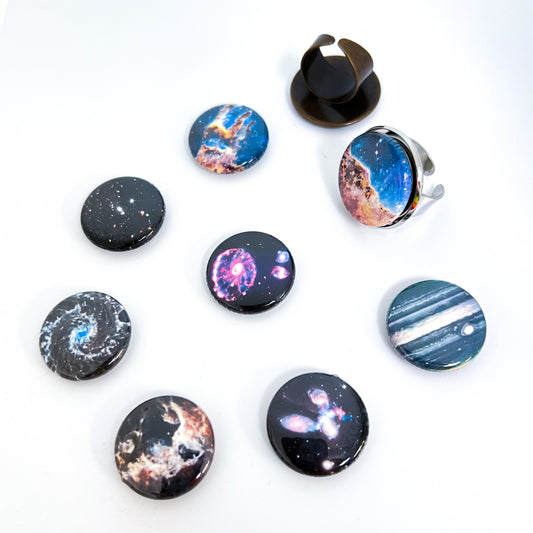 Interchangeable JWST First Images Ring Ring Yugen Handmade   