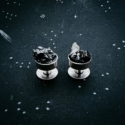Cufflinks with Authentic Meteorite Cufflinks Yugen Handmade   