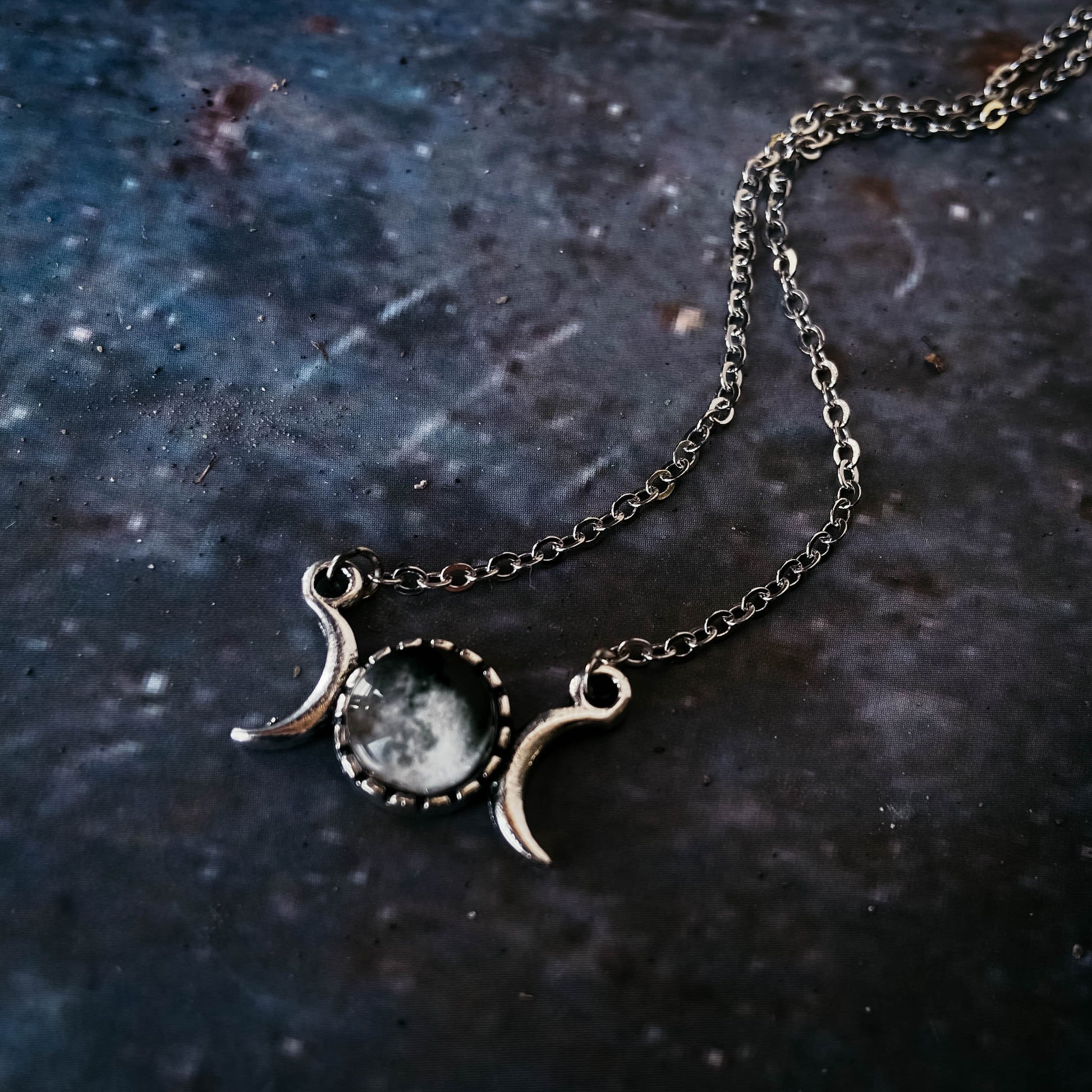 My Moon Crescent Petite Pendant Necklace Yugen Handmade   