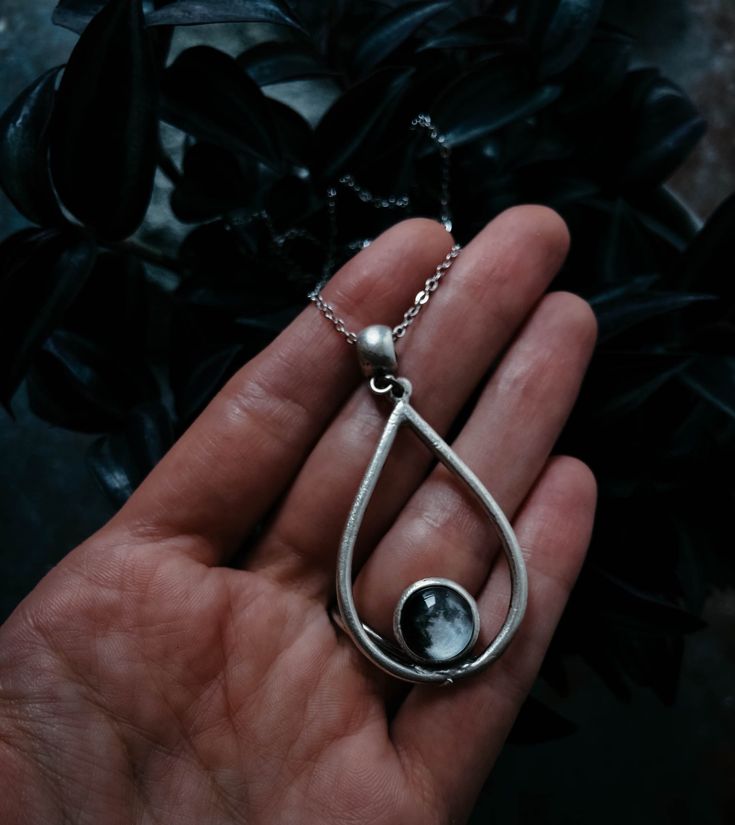 My Moon Teardrop Pendant Necklace Necklace Yugen Handmade   