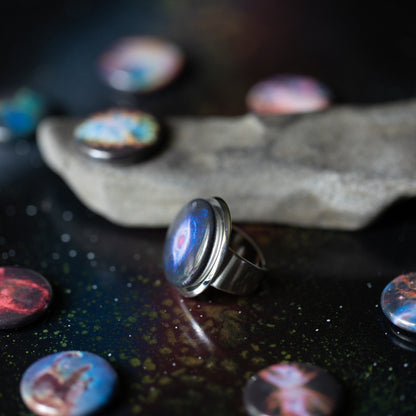 Interchangeable Nebula Ring Ring Yugen Handmade   