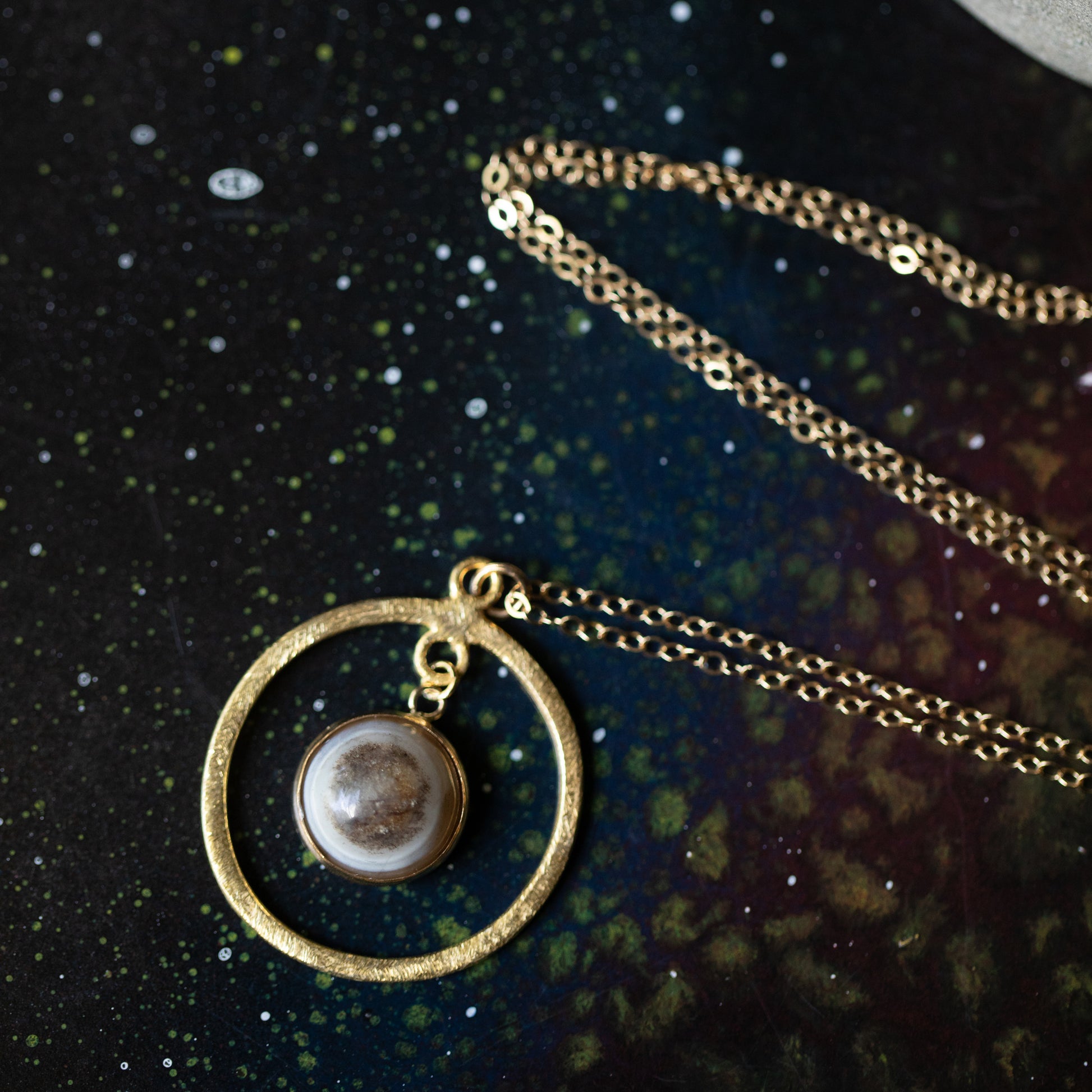Rings of Saturn Necklace - Limited Edition Necklace Yugen Handmade   