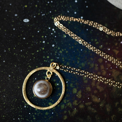 Rings of Saturn Necklace - Limited Edition Necklace Yugen Handmade   