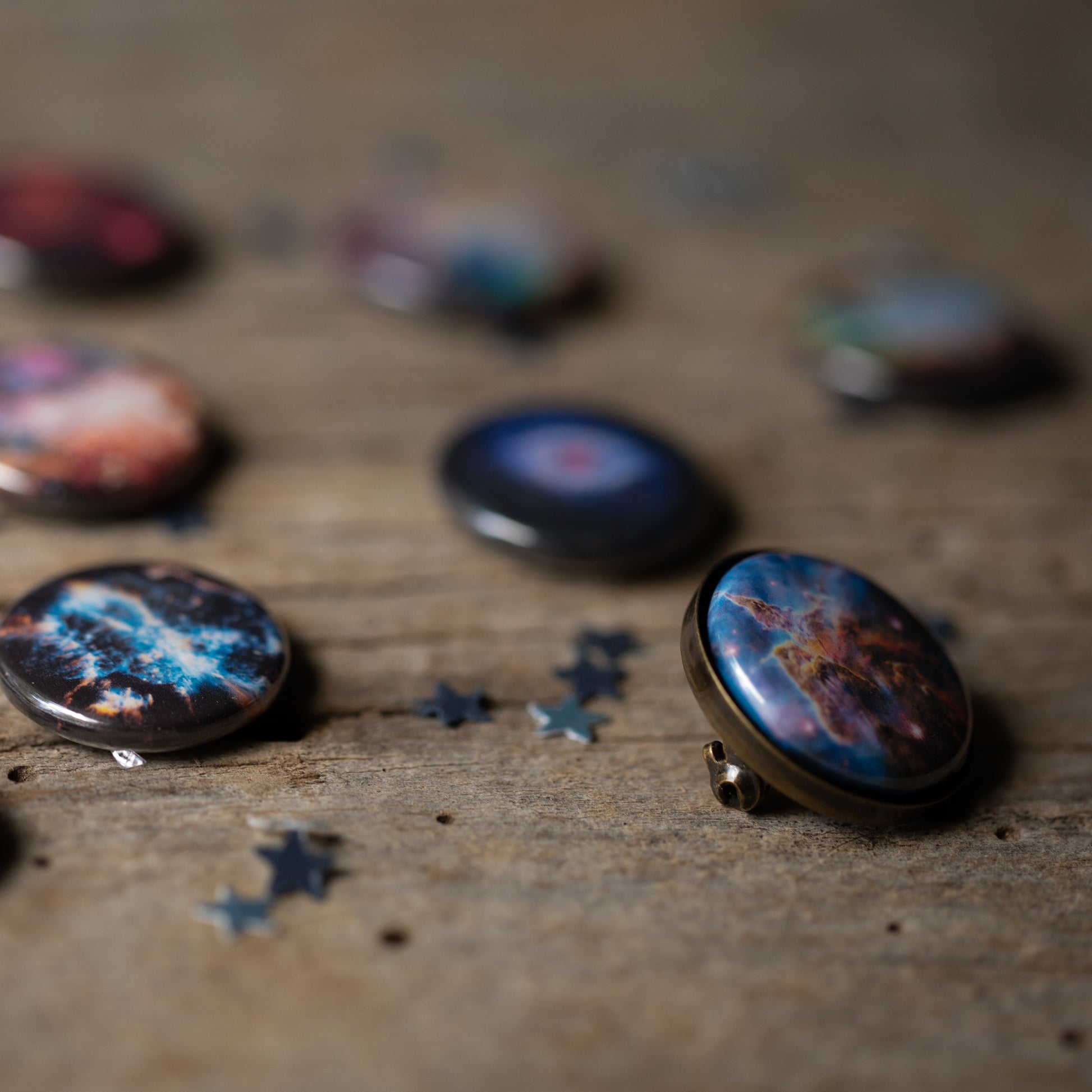 Interchangeable Nebula Lapel Pin Boutonniere / Pin Yugen Handmade   