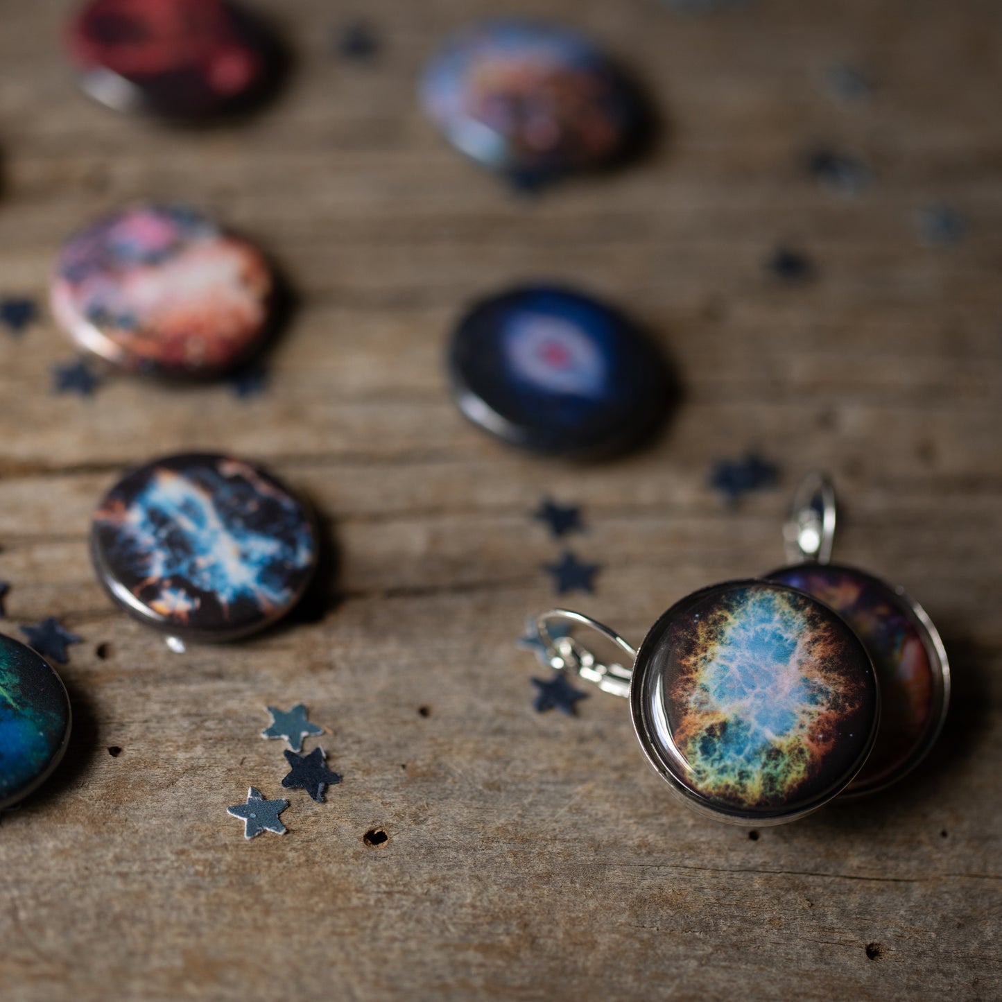 Interchangeable Nebula Earrings Earrings Yugen Handmade   