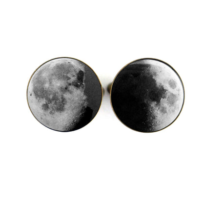 My Moon Custom Cuff Links Cufflinks Yugen Handmade Bronze Tone  