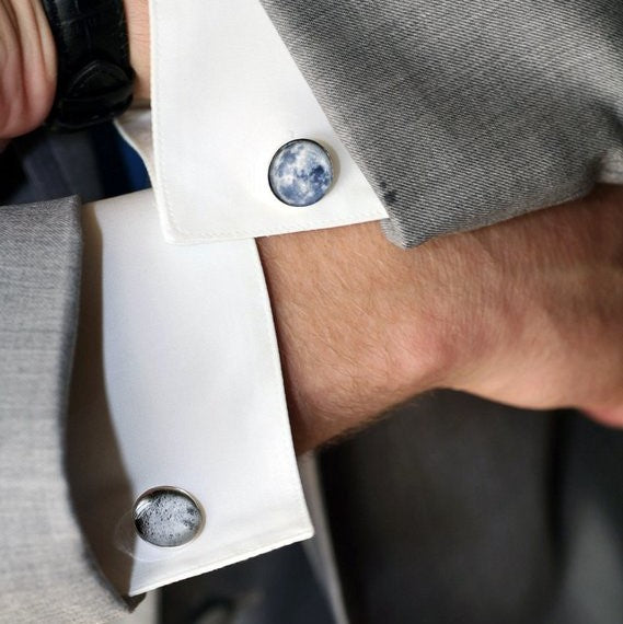 Dark Side of the Moon Cuff Links Cufflinks Yugen Handmade   