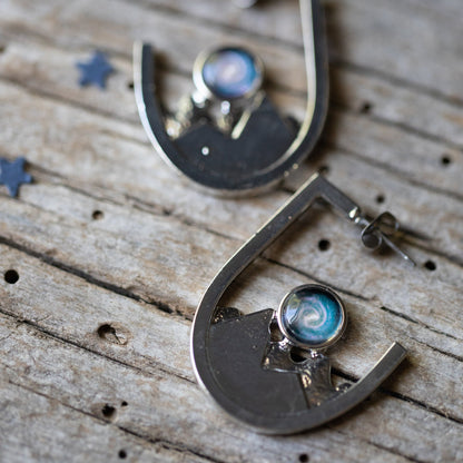 SLIGHTLY FLAWED Mountain Range Earrings Earrings Yugen Handmade   