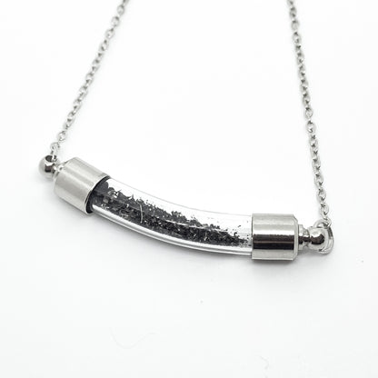 Stardust Vial Specimen Necklace with Meteorite Necklace Yugen Handmade   