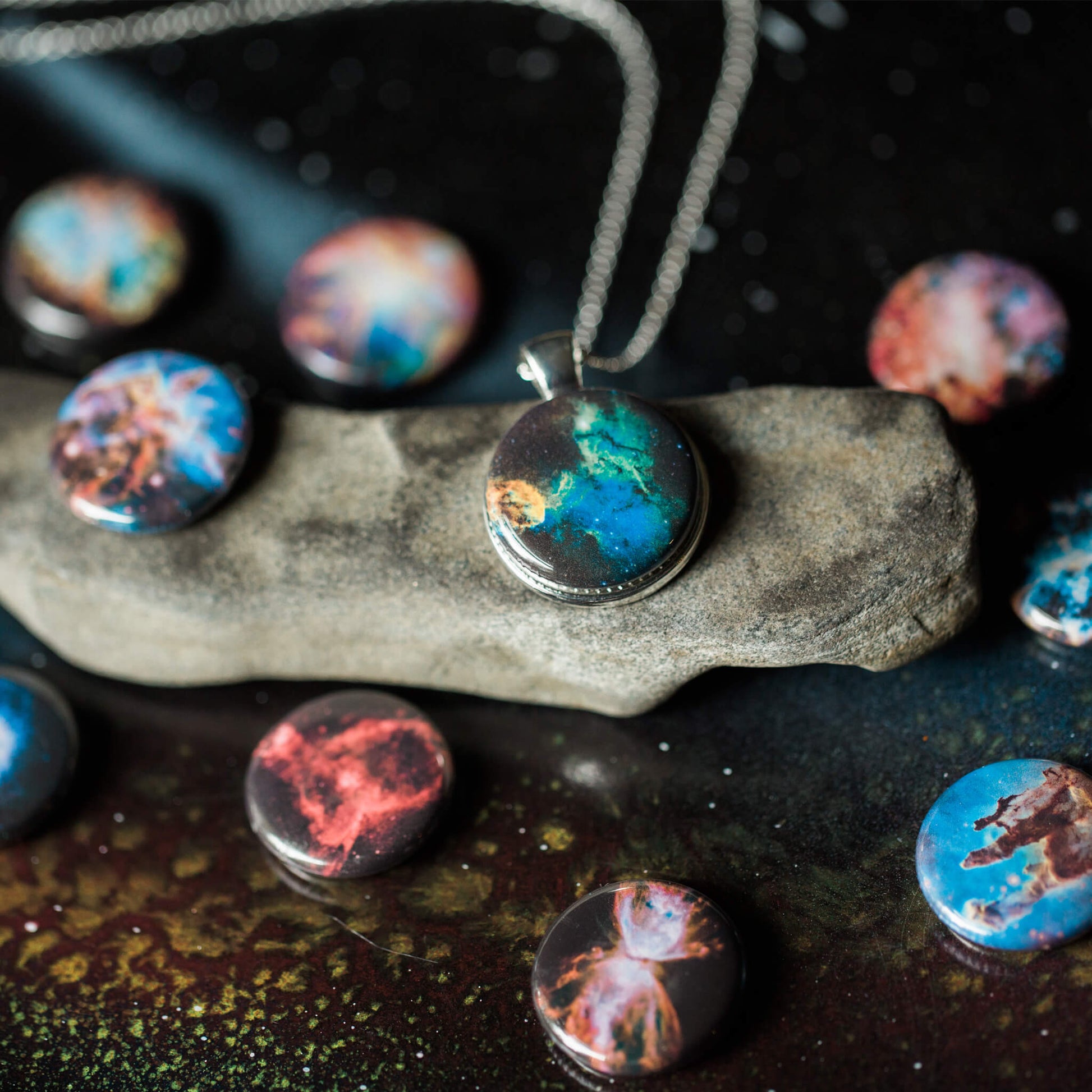 Interchangeable Nebula Necklace Necklace Yugen Handmade   