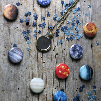 Interchangeable Solar System Necklace Necklace Yugen Handmade   