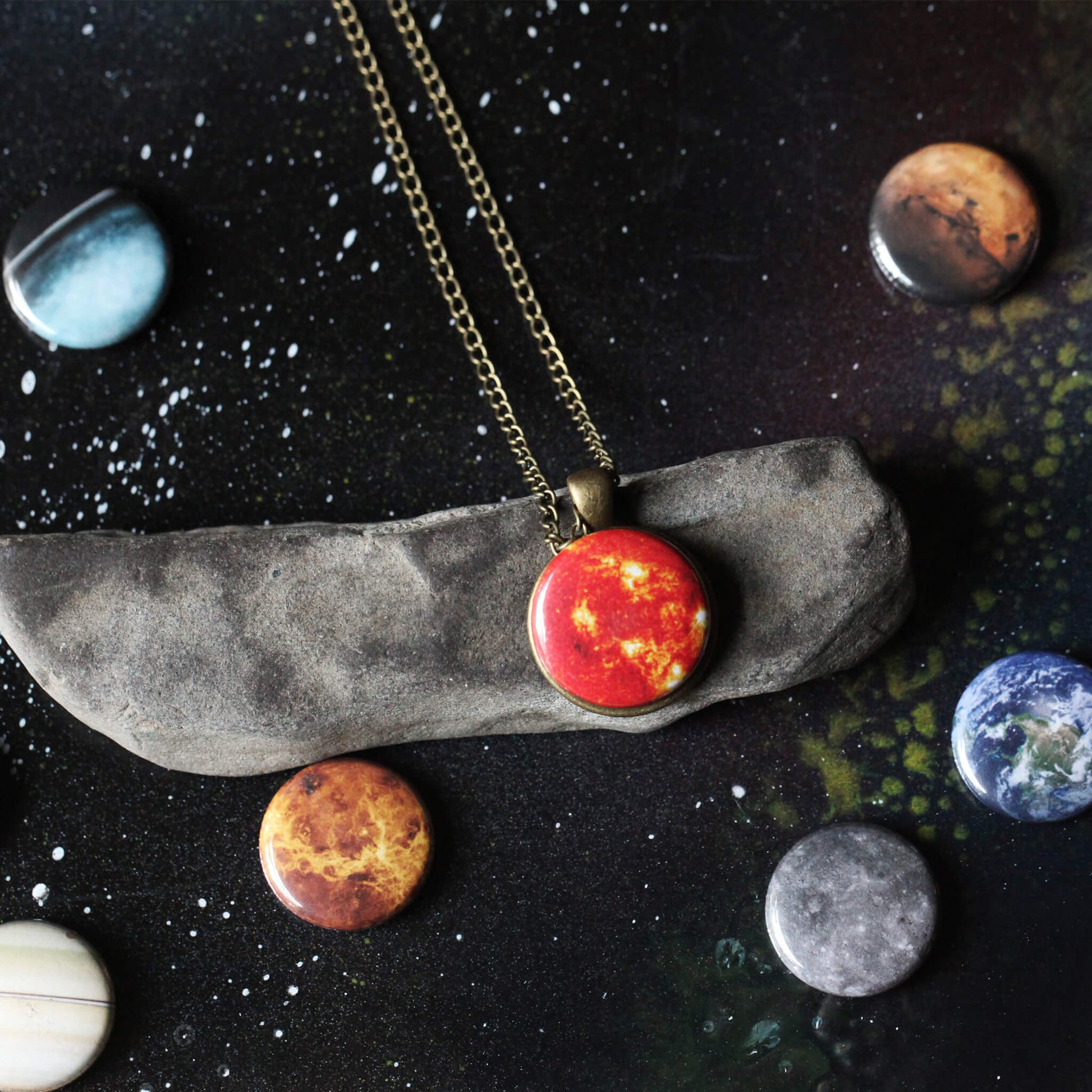 Solar System Images for Interchangeable Jewelry - Magnets Only